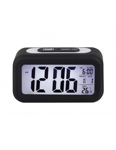 RELOJ DIGITAL TREVI SL 3068 S  CON ALARMA Y TERMOMETRO NEGRO