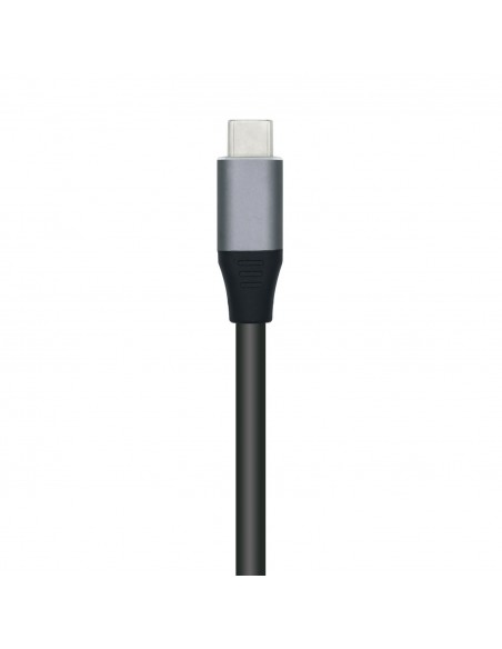 HUB AISENS USB 3.1 USB-C USB-C M-4XTIPO A H GRIS 10CM