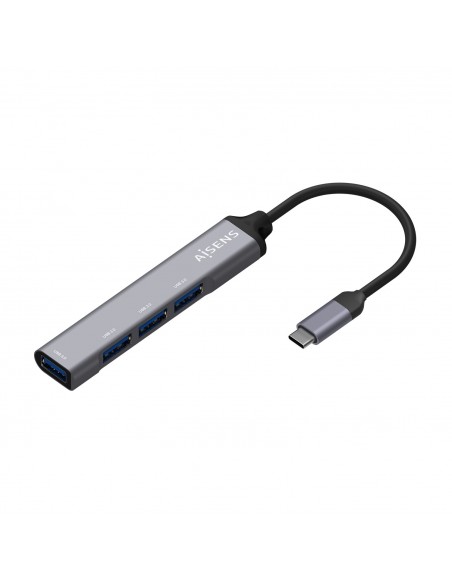 HUB AISENS USB 3.1 USB-C USB-C M-4XTIPO A H GRIS 10CM
