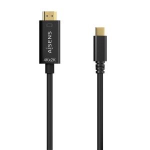 CABLE CONVERSOR AISENS 4K30HZ USB-C M-HDMI M NEGRO 0.8M
