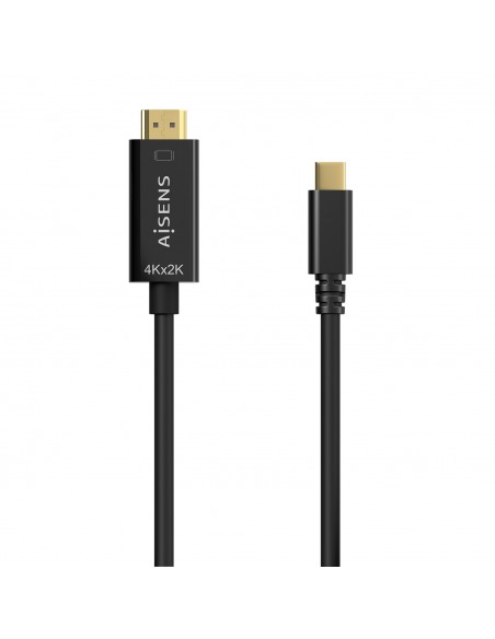 CABLE CONVERSOR AISENS 4K30HZ USB-C M-HDMI M NEGRO 1.8M