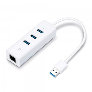 ADAPTADOR TP-LINK USB 3,0 A ETHERNET GIGA CON 3 PORT USB 3.0 2