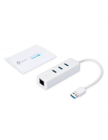 ADAPTADOR TP-LINK USB 3,0 A ETHERNET GIGA CON 3 PORT USB 3.0