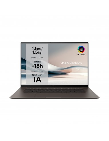 PORTATIL ASUS ZENBOOK S UM5606WA-RK320W AI R9-HX370 32GB 1TB 16"OLED W11H
