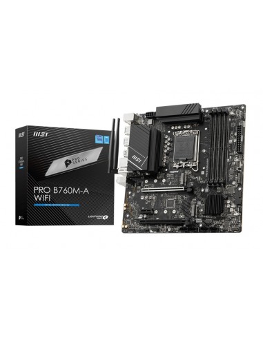 PLACA BASE MSI PRO B760M-A WIFI 1700 MATX 4XDDR5
