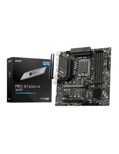 PLACA BASE MSI PRO B760M-A WIFI 1700 MATX 4XDDR5