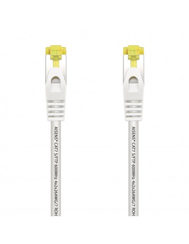 CABLE RED AISENS LATIGUILLO RJ45 LSZH CAT.7 SFTP PIMF 1.0M BLANCO