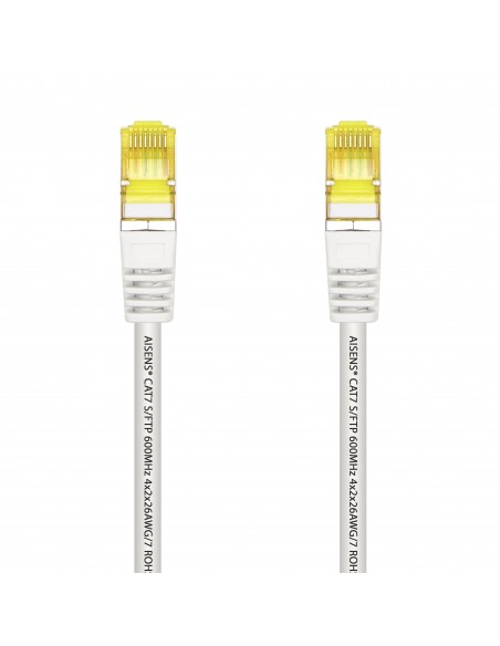 CABLE RED AISENS LATIGUILLO RJ45 LSZH CAT.7 SFTP PIMF 1.0M BLANCO