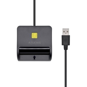 LECTOR DNI-TARJETAS AISENS SIM SD Micro SD MMC RS-MMC MMC Micro NEGRO 2