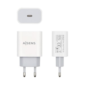 CARGADOR USB-C AISENS PD3.0 1 PUERTO 1xUSB-C 20W BLANCO 2