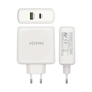 CARGADOR 48W AISENS 1xUSB-C PD3.0 30W 1xUSB-A QC3.0 18W BLANCO 2