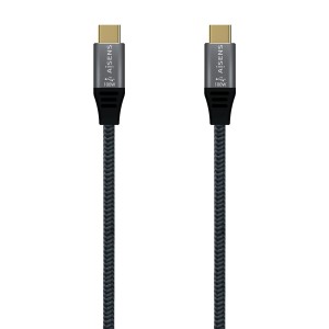 CABLE AISENS USB 2.0 ALUMINIO 5A 100W E-MARK USB-C 2.0M