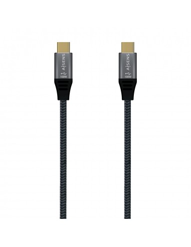 CABLE AISENS USB 2.0 ALUMINIO 5A 100W E-MARK USB-C 2.0M