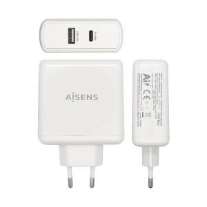 AISENS CARGADOR 57W 1xUSB-C PD3.0 45W 1xUSB-A 5V 2.4A 12W BLANCO 2