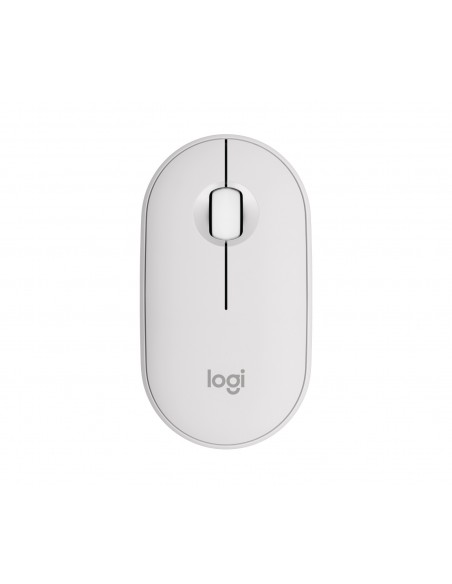 RATON LOGITECH PEBBLE MOUSE M350S BLANCO BLUETOOTH