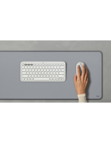 RATON LOGITECH PEBBLE MOUSE M350S BLANCO BLUETOOTH