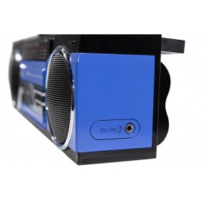 RADIO GRABADORA TREVI USB SD BLUETOOTH CASSETTE RR 501 BT AZUL 2