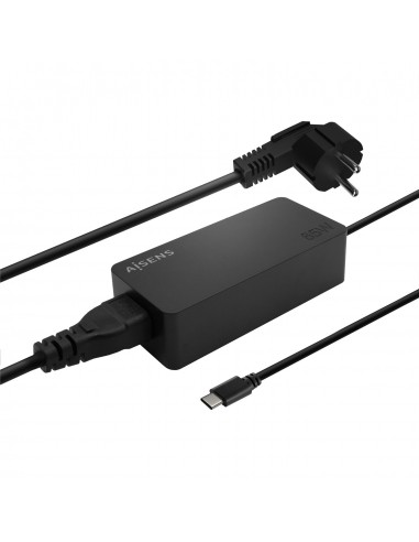 CARGADOR AISENS 65W PD3.0 1XUSB-C 1.8M NEGRO