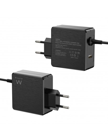 CARGADOR PORTATIL EWENT USB C 65W PUERTO ADICIONAL USB A