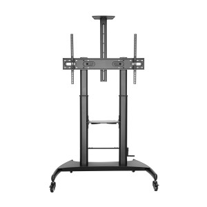 SOPORTE SUELO AISENS RUEDAS MANIVELA BANDEJA DVI CAMARA MONITOR 60"-100" 100KG