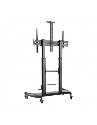 SOPORTE SUELO AISENS RUEDAS MANIVELA BANDEJA DVI CAMARA MONITOR 60"-100" 100KG