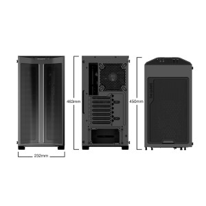 CAJA BEQUIET PURE BASE 500FX ATX 1XUSB 3.1 1X 3.2 NEGRO 2