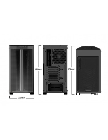 CAJA BEQUIET PURE BASE 500FX ATX 1XUSB 3.1 1X 3.2 NEGRO