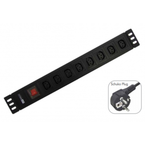 REGLETA RACK WP 19" 8 TOMAS...