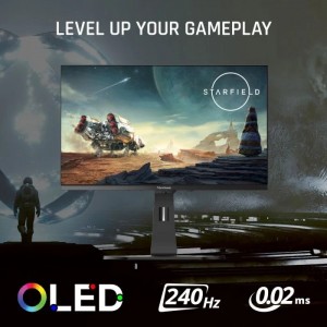 MONITOR VIEWSONIC 27" QHD OLED 0,02MS 240HZ HDR10 HDMI DP USB-C USB MULTI ERGO 2