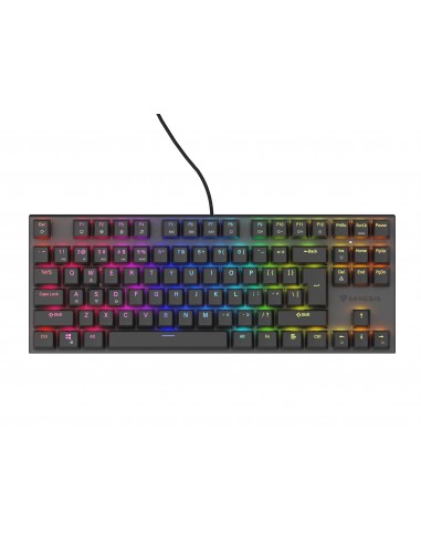TECLADO GAMING GENESIS THOR 303 TKL RGB NEG MECANIC SWITCH PEACH SILEN HOT SWAP