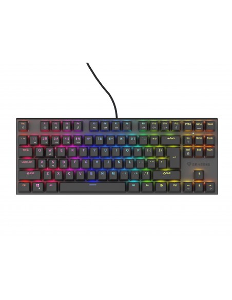 TECLADO GAMING GENESIS THOR 303 TKL RGB NEG MECANIC SWITCH PEACH SILEN HOT SWAP