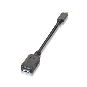 CABLE AISENS USB 3.1 GEN1 5GBPS 3A TIPO USB-C M-A H 15CM NEGRO