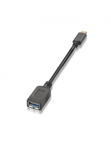CABLE AISENS USB 3.1 GEN1 5GBPS 3A TIPO USB-C M-A H 15CM NEGRO