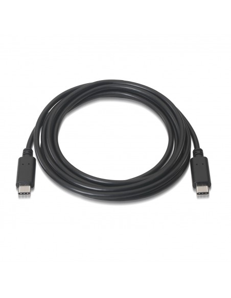 CABLE AISENS USB 2.0 3A TIPO USB-C M-USB-C M NEGRO 1.0M