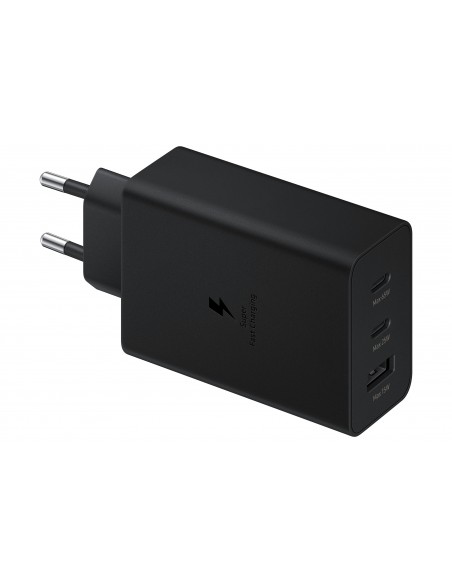 CARGADOR TRIO SAMSUNG 2XUSB-C 1XUSB-A 65W NEGRO SIN CABLE EP-T6530NBEGEU