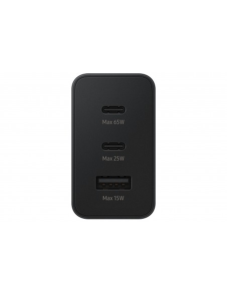 CARGADOR TRIO SAMSUNG 2XUSB-C 1XUSB-A 65W NEGRO SIN CABLE EP-T6530NBEGEU