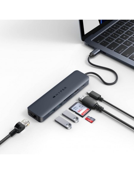 HYPER DRIVE ECOSMART GEN.2 UNIVERSAL USB-C® 7-IN-1 HUB W 100 W PD POWER