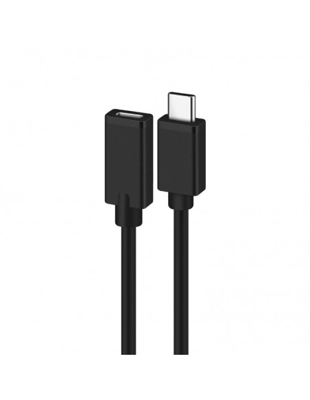 CABLE ALARGADOR USB 2.0 EWENT USB-C MACHO USB-C HEMBRA 1,8m NEGRO