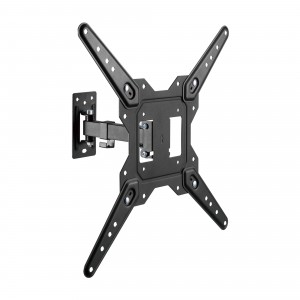 SOPORTE AISENS PARED GIRATORIO INCLINABLE MONITOR TV 30KG 23-55 NEGRO