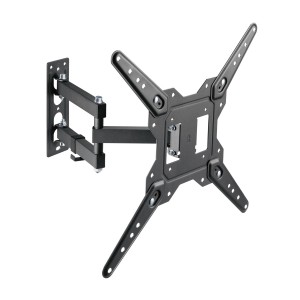 SOPORTE AISENS PARED GIRATORIO INCLINABLE MONITOR TV 30KG 23-55 NEGRO