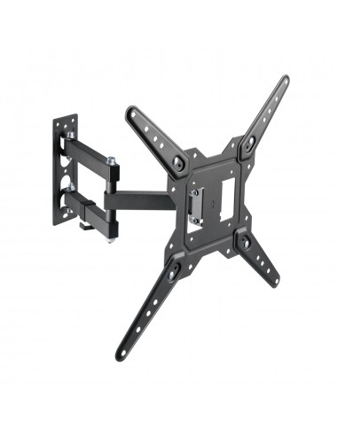 SOPORTE AISENS PARED GIRATORIO INCLINABLE MONITOR TV 30KG 23-55 NEGRO