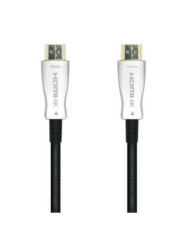 CABLE HDMI AISENS V2.0 OPTICO ACTIVO AOC 4K60HZ M M 20M NEGRO