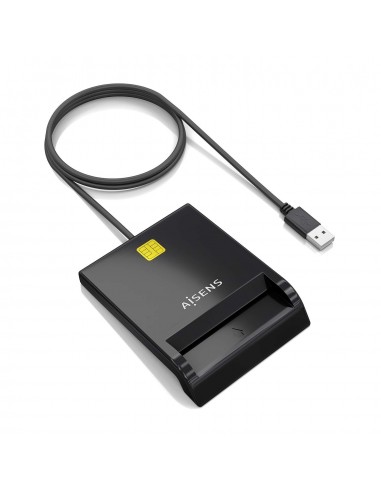 LECTOR DE TARJETAS INTELIGENTE AISENS DNIE NEGRO