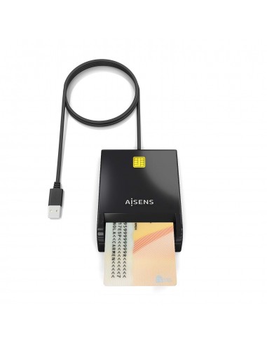 LECTOR DE TARJETAS INTELIGENTE AISENS DNIE NEGRO