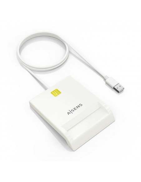 LECTOR DE TARJETAS INTELIGENTE AISENS DNIE BLANCO