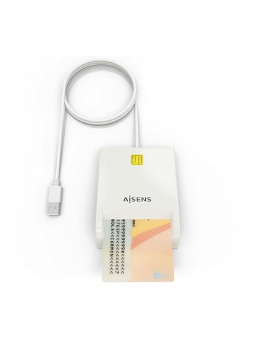 LECTOR DE TARJETAS INTELIGENTE AISENS DNIE BLANCO