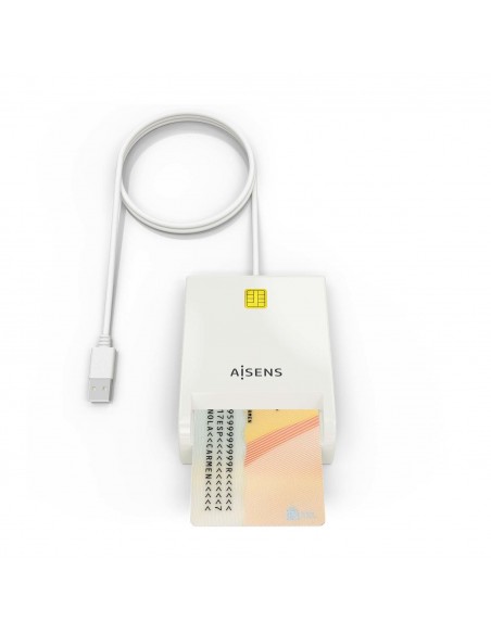 LECTOR DE TARJETAS INTELIGENTE AISENS DNIE BLANCO