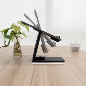 SOPORTE TOOQ PLEGABLE PARA TABLET HASTA 12.9" NEGRO 2