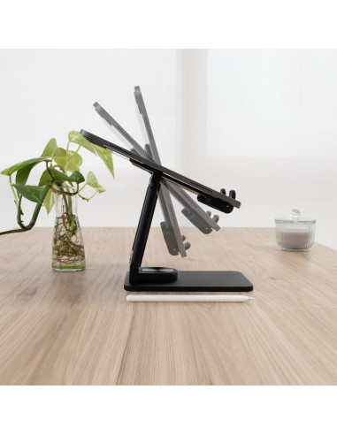 SOPORTE TOOQ PLEGABLE PARA TABLET HASTA 12.9" NEGRO