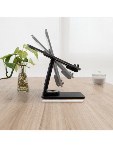 SOPORTE TOOQ PLEGABLE PARA TABLET HASTA 12.9" NEGRO